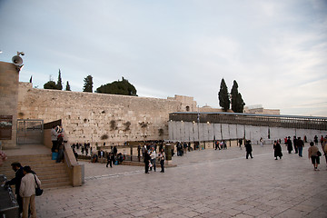 Image showing Wailing wall in jerusalem