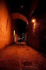 Image showing Night streets in jerusalem