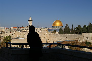 Image showing jerusalem old city - dome of the rock