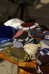 Image showing yarmulkes with david's star