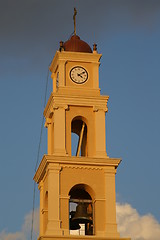 Image showing Clock tower in old Jaffa