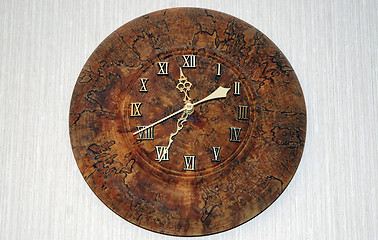 Image showing Birch clock