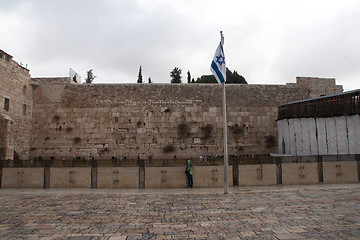 Image showing Wailing wall in jerusalem