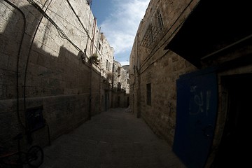 Image showing Jerusalem street travel on holy land