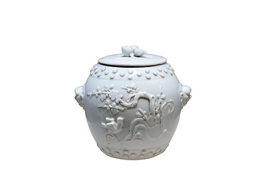 Image showing Chinese antique - Covered jar