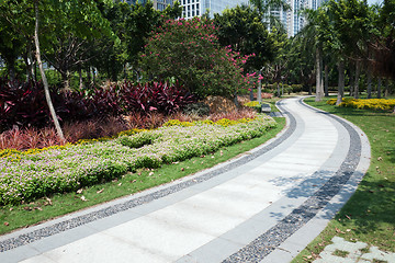 Image showing Road in garden