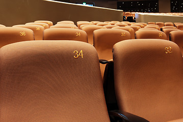 Image showing Chairs in modern theatre