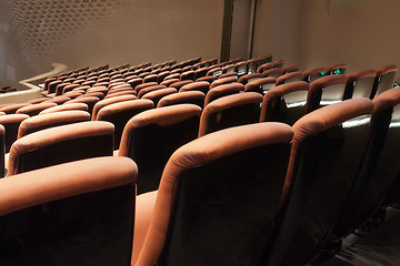 Image showing Chairs in modern theatre