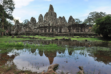 Image showing Bayon temple in Angkor Thom, Cambodia