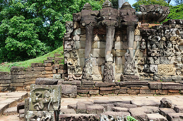 Image showing Terrace of the Elephants, Angkor Thom, Cambodia 