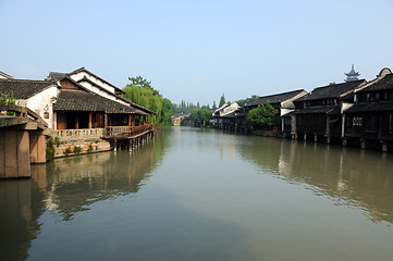 Image showing China ancient building in Wuzhen town