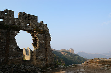 Image showing Dilapidated China Great Wall