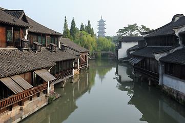 Image showing China traditional style building in Wuzhen town