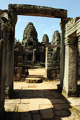 Image showing Bayon temple, Angkor,  Cambodia