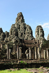 Image showing Bayon temple, Angkor,  Cambodia