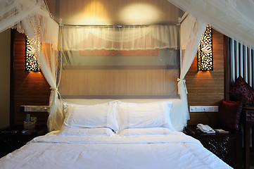 Image showing Chinese style bedroom