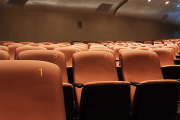 Image showing Chairs in modern theatre