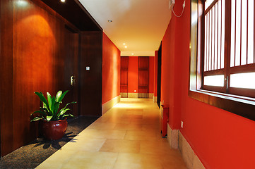 Image showing Hotel hallway