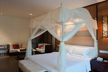 Image showing Chinese style bedroom