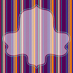 Image showing Vivid striped pattern with frame