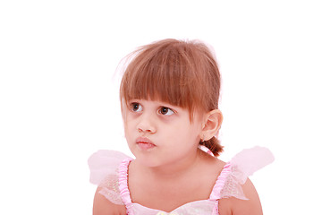 Image showing closeup portrait of a little girl 
