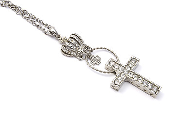 Image showing Beautiful cross necklace 