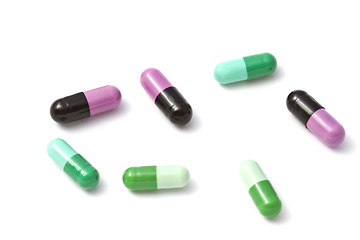 Image showing Colorful capsules