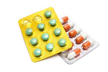 Image showing Colorful pills 