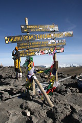 Image showing The Peak of Mount Kilimanjaro 