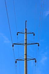 Image showing High voltage transmission pillar