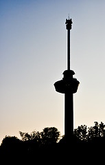 Image showing silhouette of the Euromast 
