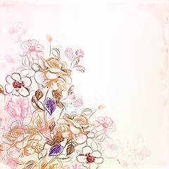 Image showing floral background