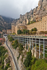 Image showing Monastery in Montserrat, Spain 