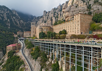 Image showing Monastery in Montserrat, Spain 