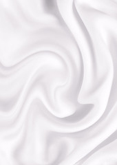 Image showing Smooth elegant white silk