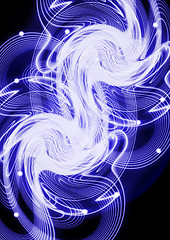 Image showing Abstract blue background