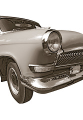 Image showing retro car on white background