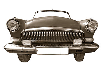 Image showing retro car on white background