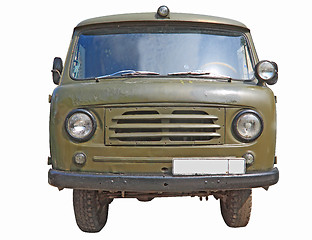 Image showing retro car on white background