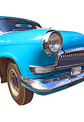 Image showing retro car on white background