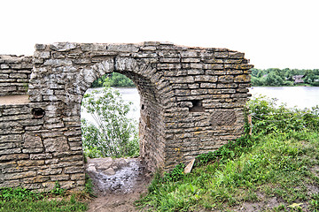 Image showing aging battlement