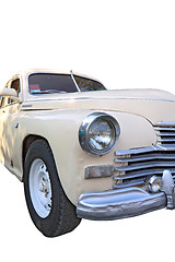 Image showing retro car on white background