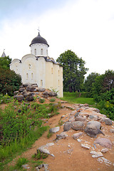 Image showing ancient fortress on stone hill