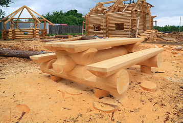 Image showing construction of the new bench