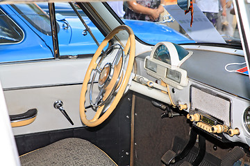 Image showing interior retro car