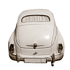 Image showing retro car on white background