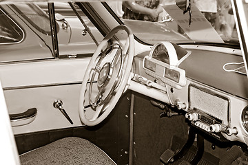 Image showing interior retro car