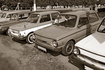 Image showing retro cars