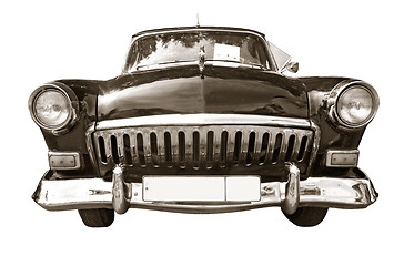 Image showing retro car on white background