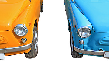 Image showing retro cars on white background